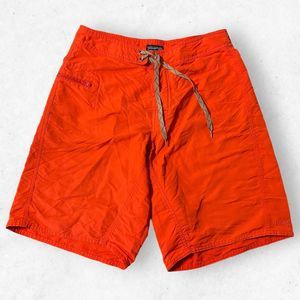 Patagonia Men's Swim Trunks Size‎ 30 Shorts Drawstring Side Zip Pocket Orange